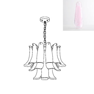 Murano Amber Glass Petal Chandelier