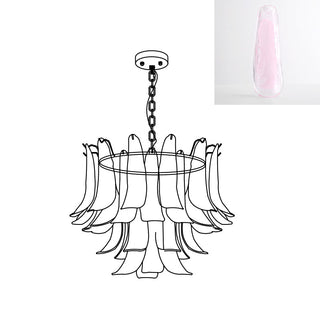 Murano Amber Glass Petal Chandelier