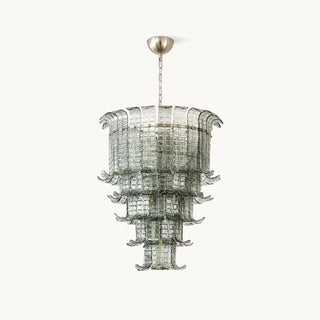 Kael Tiered Smoked Glass Chandelier