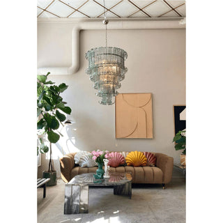 Kael Tiered Smoked Glass Chandelier