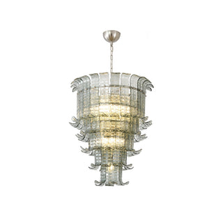 Kael Tiered Smoked Glass Chandelier