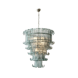 Kael Tiered Smoked Glass Chandelier