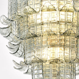 Kael Tiered Smoked Glass Chandelier