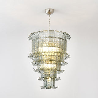 Kael Tiered Smoked Glass Chandelier