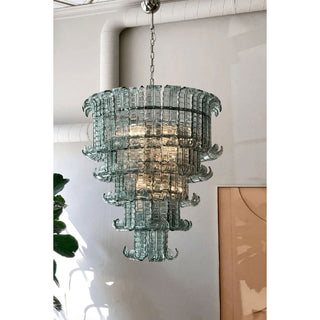 Kael Tiered Smoked Glass Chandelier