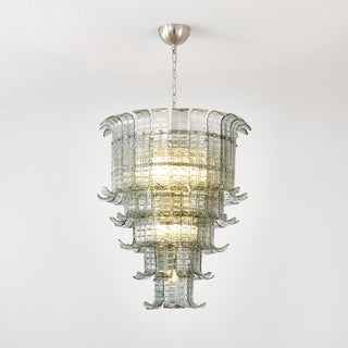 Kael Tiered Smoked Glass Chandelier