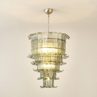 Kael Tiered Smoked Glass Chandelier