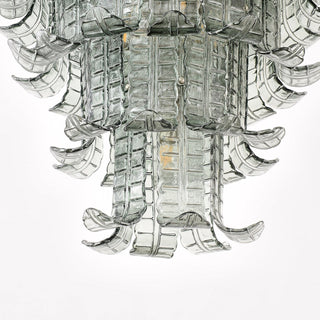 Kael Tiered Smoked Glass Chandelier