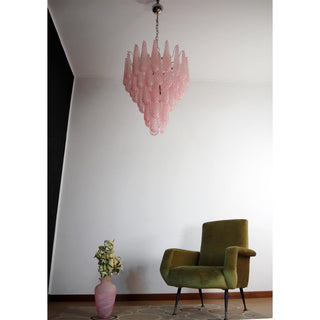 Murano Tiered Amber Textured Glass Chandelier