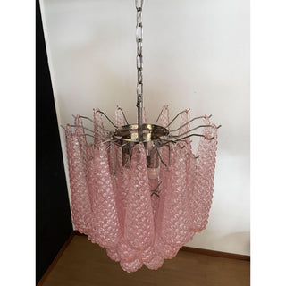 Murano Tiered Amber Textured Glass Chandelier
