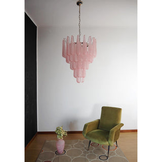 Murano Tiered Amber Textured Glass Chandelier