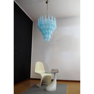 Murano Tiered Amber Textured Glass Chandelier