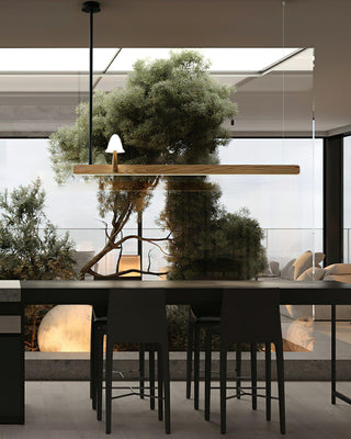 Sprout Minimalist Wood Chandelier
