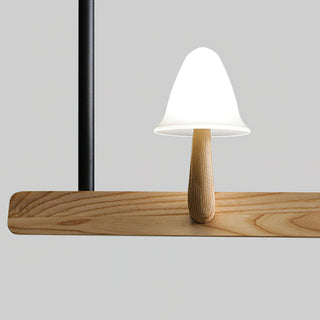 Sprout Minimalist Wood Chandelier