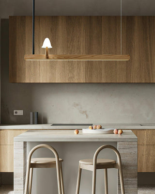 Sprout Minimalist Wood Chandelier