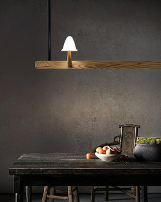 Sprout Minimalist Wood Chandelier