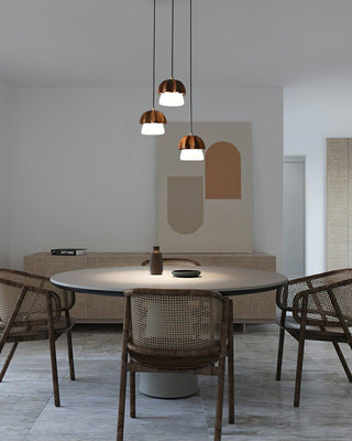 Mycelia Fluted Wood Chandelier