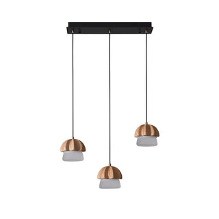 Mycelia Fluted Wood Chandelier