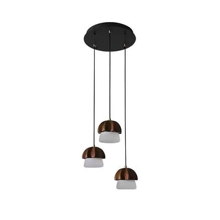 Mycelia Fluted Wood Chandelier