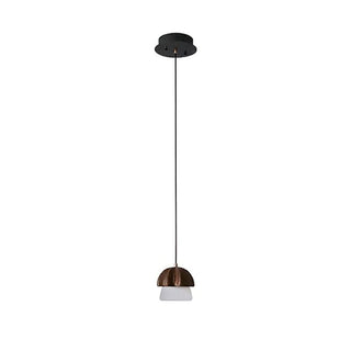 Mycelia Fluted Wood Chandelier