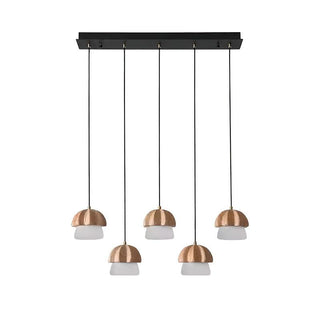 Mycelia Fluted Wood Chandelier