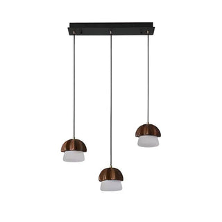 Mycelia Fluted Wood Chandelier