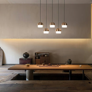 Mycelia Fluted Wood Chandelier