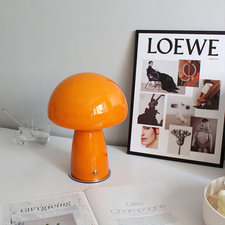 Retro Orange Mushroom Table Lamp
