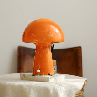 Retro Orange Mushroom Table Lamp
