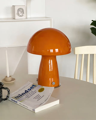 Retro Orange Mushroom Table Lamp