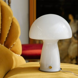 Retro Orange Mushroom Table Lamp