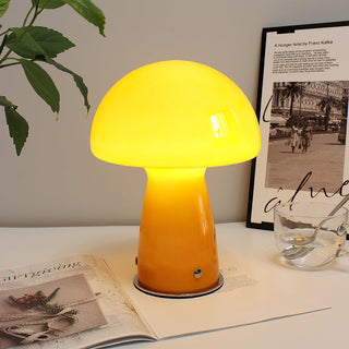 Retro Orange Mushroom Table Lamp