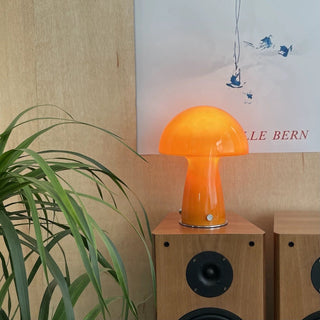Retro Orange Mushroom Table Lamp