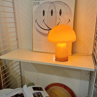 Retro Orange Mushroom Table Lamp
