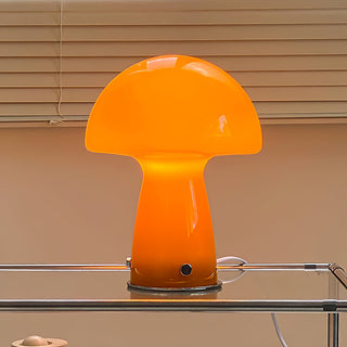 Retro Orange Mushroom Table Lamp
