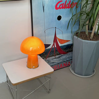 Retro Orange Mushroom Table Lamp