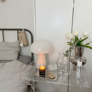 Retro Orange Mushroom Table Lamp
