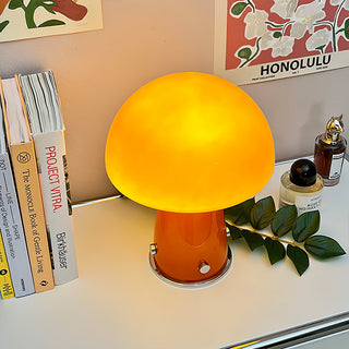 Retro Orange Mushroom Table Lamp