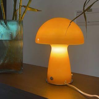 Retro Orange Mushroom Table Lamp