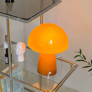 Retro Orange Mushroom Table Lamp