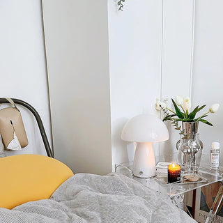 Retro Orange Mushroom Table Lamp