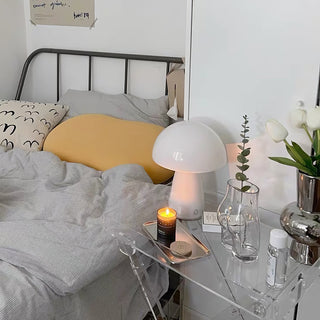 Retro Orange Mushroom Table Lamp