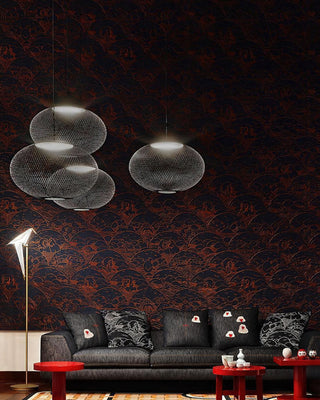NR Textured Oval Mesh Pendant Light