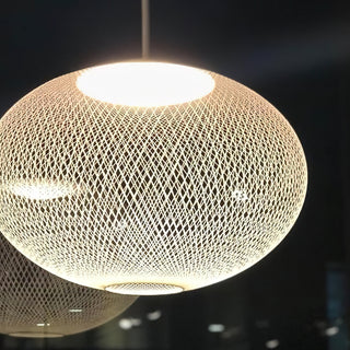 NR Textured Oval Mesh Pendant Light