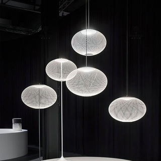 NR Textured Oval Mesh Pendant Light