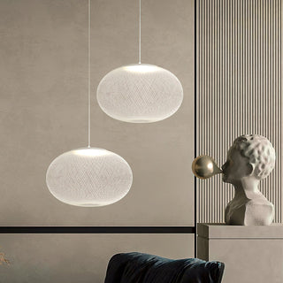 NR Textured Oval Mesh Pendant Light