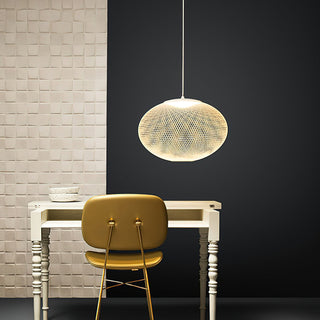 NR Textured Oval Mesh Pendant Light