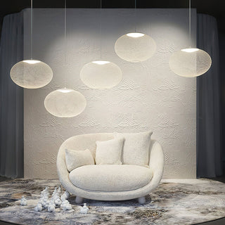 NR Textured Oval Mesh Pendant Light