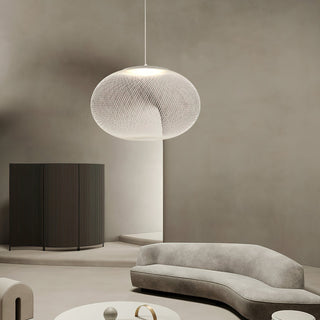 NR Textured Oval Mesh Pendant Light
