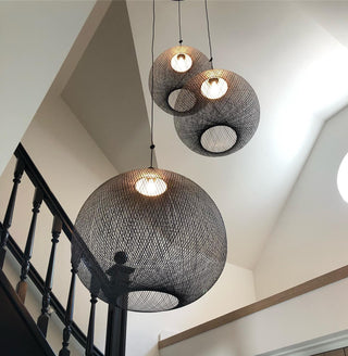 NR Textured Oval Mesh Pendant Light